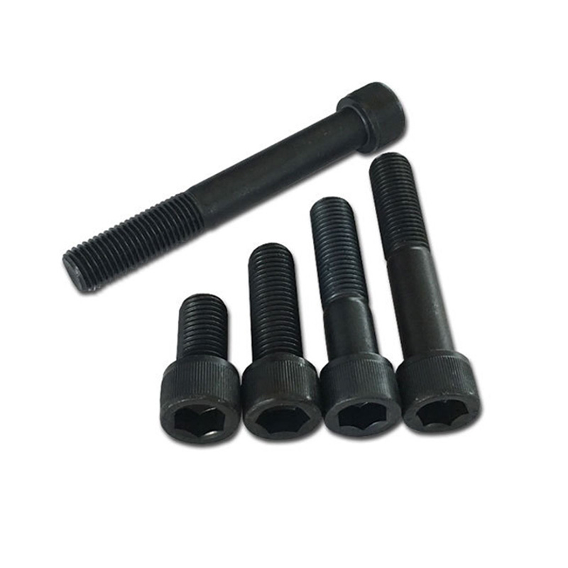 Čierna skrutka šesťuholníkovej zásuvky