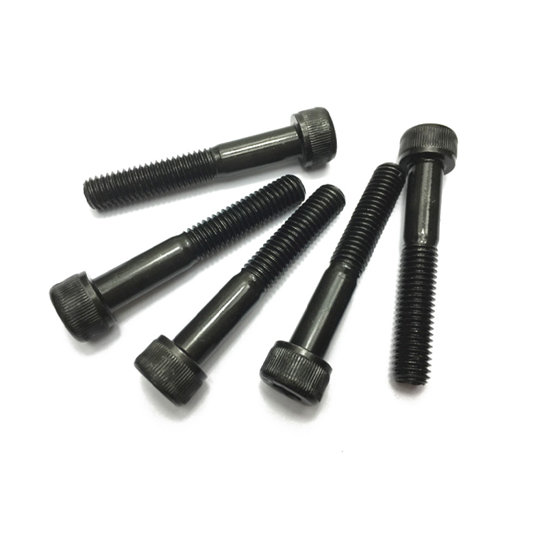 Čierna skrutka šesťuholníkovej zásuvky