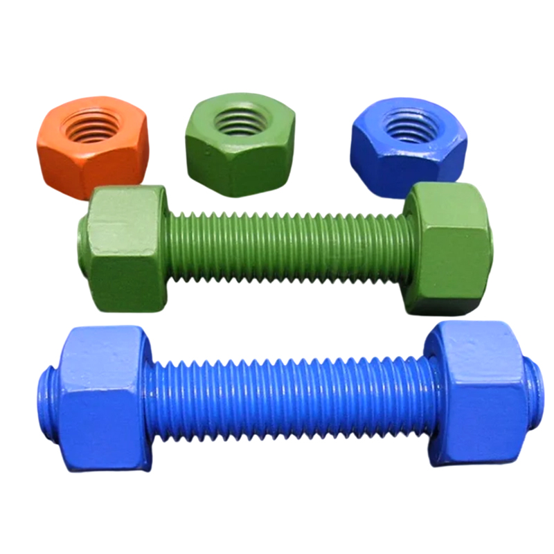 Legovaná oceľ M27*300 PTFE / Dacromet Coating B7 Závitové tyče Čapy